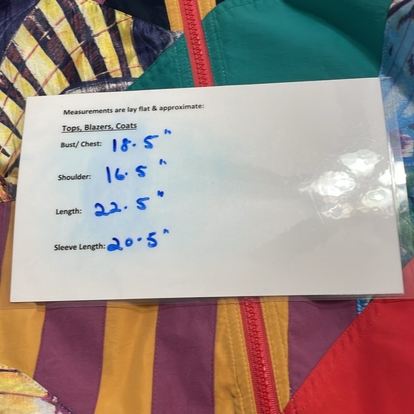 VINTAGE MULTICOLOR BUTTERFLY & GEOMETRIC PRINT HEAD WINDBREAKER SIZE S - Picture 13 of 16